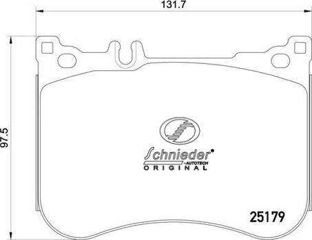 SCHNIEDER AUTOTECH SBP021-211 - Гальмівні колодки, дискові гальма avtolavka.club