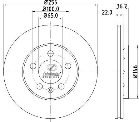 SCHNIEDER AUTOTECH VAS55.00303 - Гальмівний диск avtolavka.club