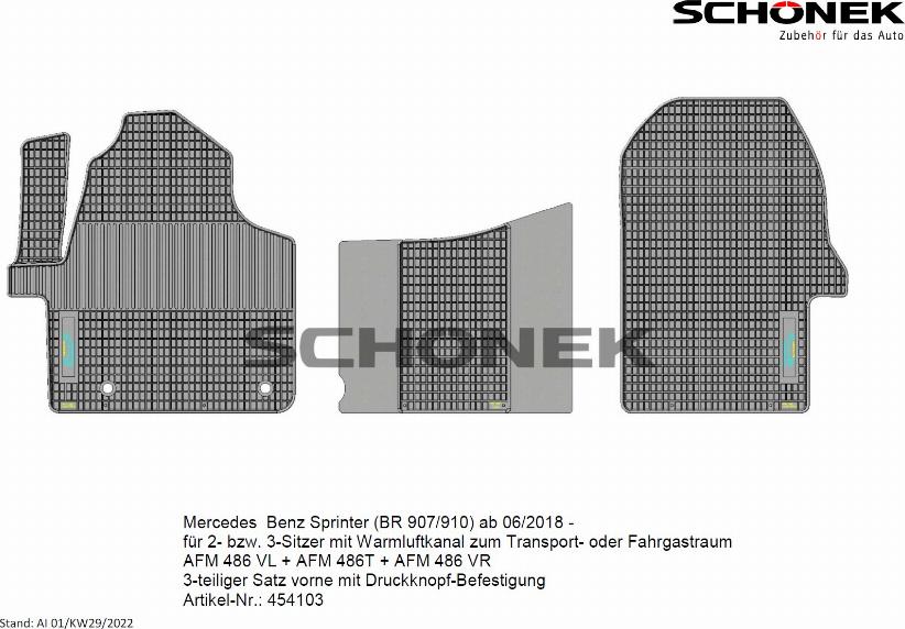 SCHOENEK  13.61566.9 - Комплект килимків avtolavka.club