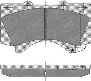 SCT-MANNOL SP 400 PR - Гальмівні колодки, дискові гальма avtolavka.club