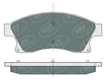 SCT-MANNOL SP359 - Гальмівні колодки, дискові гальма avtolavka.club