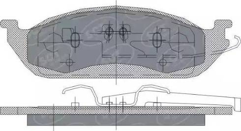 SCT-MANNOL SP 244 PR - Гальмівні колодки, дискові гальма avtolavka.club