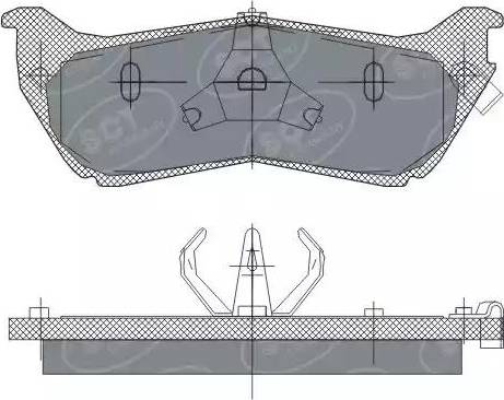 SCT-MANNOL SP 245 PR - Гальмівні колодки, дискові гальма avtolavka.club