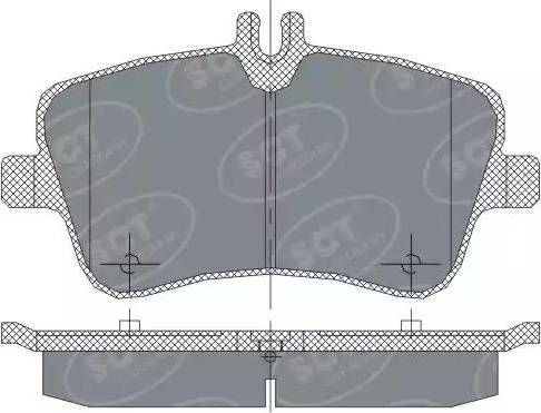 SCT-MANNOL SP 246 PR - Гальмівні колодки, дискові гальма avtolavka.club