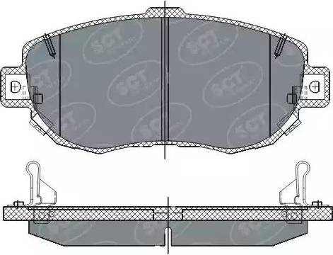 SCT-MANNOL SP 261 PR - Гальмівні колодки, дискові гальма avtolavka.club