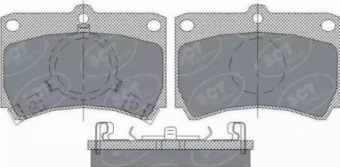 SCT-MANNOL SP 239 PR - Гальмівні колодки, дискові гальма avtolavka.club