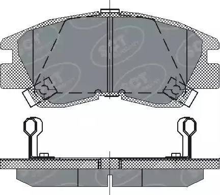 SCT-MANNOL SP 222 PR - Гальмівні колодки, дискові гальма avtolavka.club