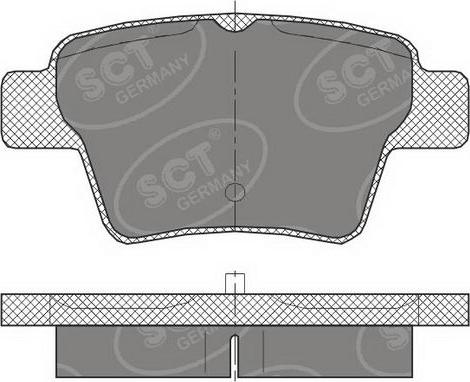 SCT-MANNOL SP 456 PR - Гальмівні колодки, дискові гальма avtolavka.club