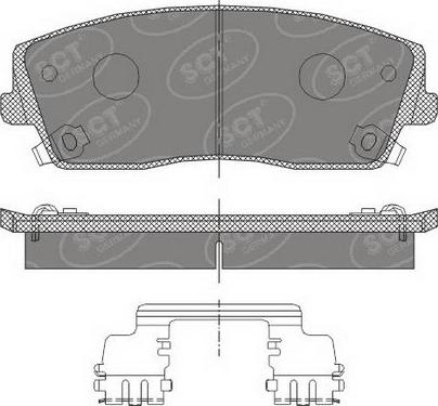 SCT-MANNOL SP 465 PR - Гальмівні колодки, дискові гальма avtolavka.club