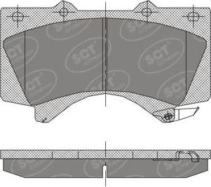 SCT-MANNOL SP400 - Гальмівні колодки, дискові гальма avtolavka.club