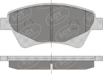 SCT-MANNOL SP 408 PR - Гальмівні колодки, дискові гальма avtolavka.club