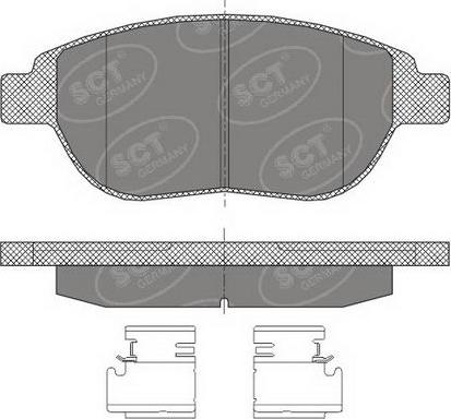 SCT-MANNOL SP 435 PR - Гальмівні колодки, дискові гальма avtolavka.club