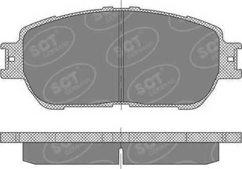 SCT-MANNOL SP 474 PR - Гальмівні колодки, дискові гальма avtolavka.club