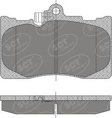 SCT-MANNOL SP 475 PR - Гальмівні колодки, дискові гальма avtolavka.club