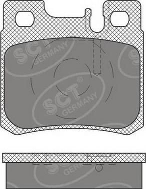 SCT-MANNOL SP 660 PR - Гальмівні колодки, дискові гальма avtolavka.club