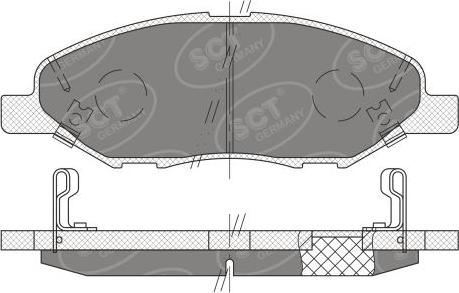 SCT-MANNOL SP 661 PR - Гальмівні колодки, дискові гальма avtolavka.club