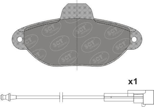 SCT-MANNOL SP 662 PR - Гальмівні колодки, дискові гальма avtolavka.club