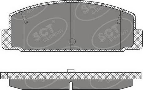 SCT-MANNOL SP 611 PR - Гальмівні колодки, дискові гальма avtolavka.club