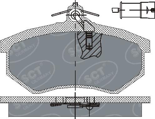 SCT-MANNOL SP 199 PR - Гальмівні колодки, дискові гальма avtolavka.club