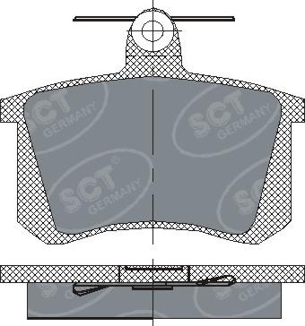 SCT-MANNOL SP 145 PR - Гальмівні колодки, дискові гальма avtolavka.club