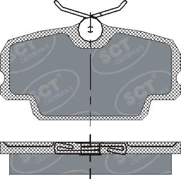 SCT-MANNOL SP 141 PR - Гальмівні колодки, дискові гальма avtolavka.club