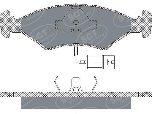 SCT-MANNOL SP 142 PR - Гальмівні колодки, дискові гальма avtolavka.club