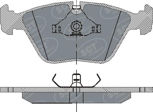 SCT-MANNOL SP 152 PR - Гальмівні колодки, дискові гальма avtolavka.club