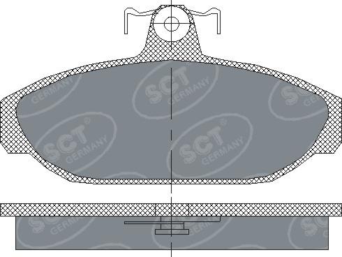 SCT-MANNOL SP 165 PR - Гальмівні колодки, дискові гальма avtolavka.club