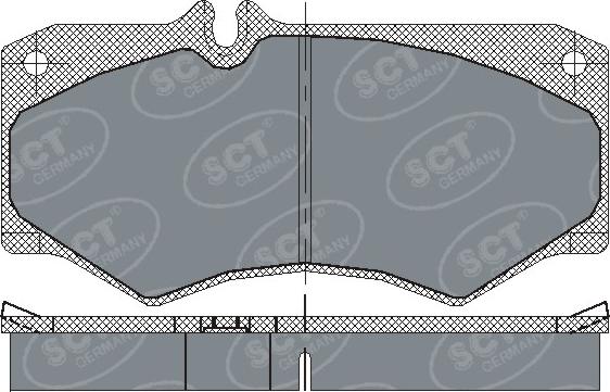 SCT-MANNOL SP 104 PR - Гальмівні колодки, дискові гальма avtolavka.club