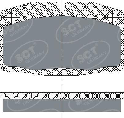 SCT-MANNOL SP 105 PR - Гальмівні колодки, дискові гальма avtolavka.club