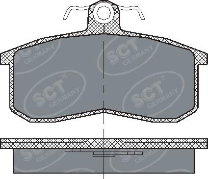 SCT-MANNOL SP 101 - Гальмівні колодки, дискові гальма avtolavka.club