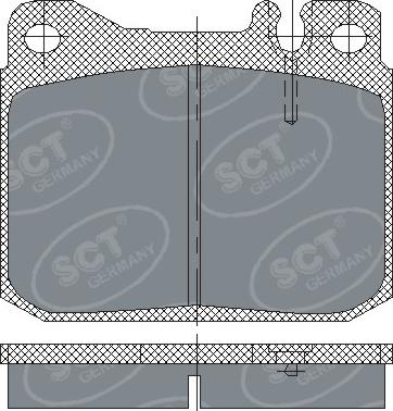 SCT-MANNOL SP103 - Гальмівні колодки, дискові гальма avtolavka.club