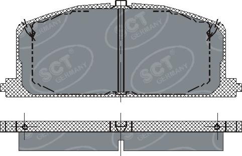 SCT-MANNOL SP 118 PR - Гальмівні колодки, дискові гальма avtolavka.club