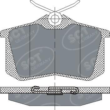 SCT-MANNOL SP 113 - Гальмівні колодки, дискові гальма avtolavka.club