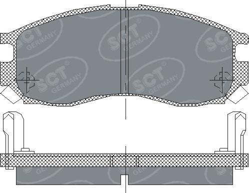 SCT-MANNOL SP 133 PR - Гальмівні колодки, дискові гальма avtolavka.club