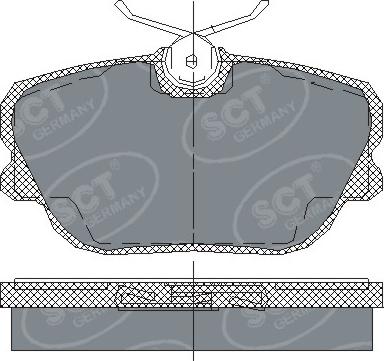 SCT-MANNOL SP 124 PR - Гальмівні колодки, дискові гальма avtolavka.club