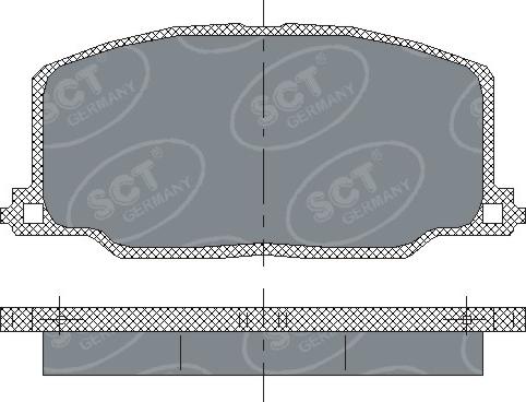 SCT-MANNOL SP 123 PR - Гальмівні колодки, дискові гальма avtolavka.club