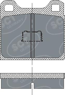 SCT-MANNOL SP 127 PR - Гальмівні колодки, дискові гальма avtolavka.club