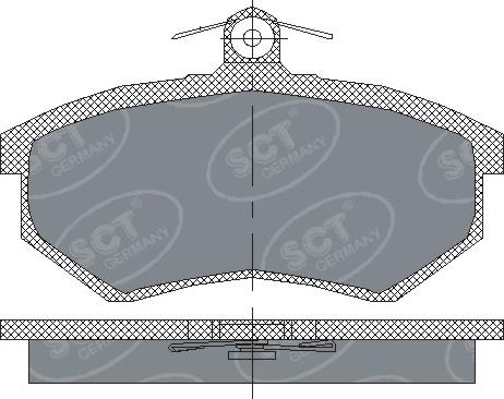 SCT-MANNOL SP 175 PR - Гальмівні колодки, дискові гальма avtolavka.club