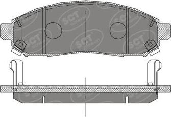 SCT-MANNOL SP 391 PR - Гальмівні колодки, дискові гальма avtolavka.club