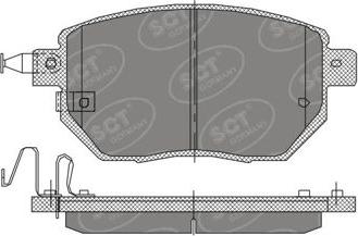 SCT-MANNOL SP 392 PR - Гальмівні колодки, дискові гальма avtolavka.club