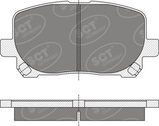 SCT-MANNOL SP 349 PR - Гальмівні колодки, дискові гальма avtolavka.club