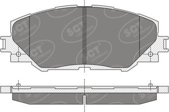 SCT-MANNOL SP 342 PR - Гальмівні колодки, дискові гальма avtolavka.club