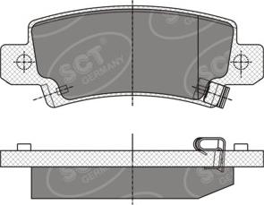 SCT-MANNOL SP 350 PR - Гальмівні колодки, дискові гальма avtolavka.club