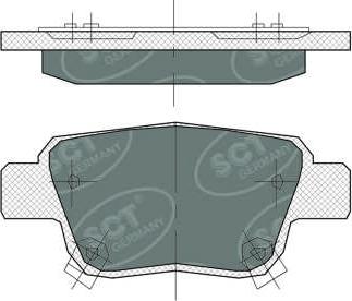 SCT-MANNOL SP 369 PR - Гальмівні колодки, дискові гальма avtolavka.club