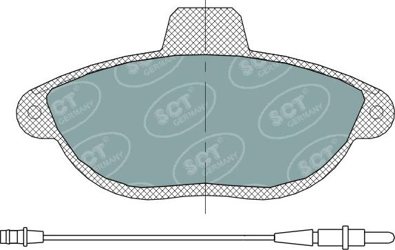 SCT-MANNOL SP 316 PR - Гальмівні колодки, дискові гальма avtolavka.club