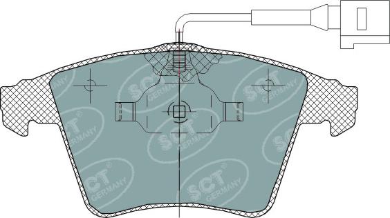 SCT-MANNOL SP 311 PR - Гальмівні колодки, дискові гальма avtolavka.club