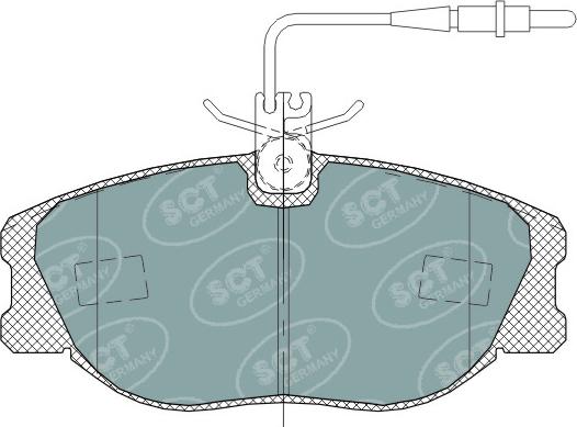 SCT-MANNOL SP 317 PR - Гальмівні колодки, дискові гальма avtolavka.club