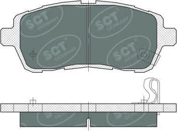 SCT-MANNOL SP 384 PR - Гальмівні колодки, дискові гальма avtolavka.club