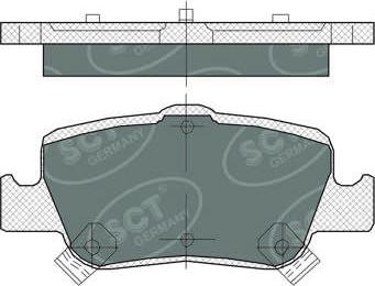 SCT-MANNOL SP382 - Гальмівні колодки, дискові гальма avtolavka.club